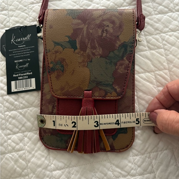 NWT K. Carroll Small Floral Crossbody Bag - Picture 5 of 8